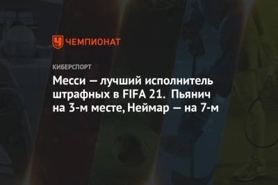 Месси — лучший исполнитель штрафных в FIFA 21. Пьянич на 3-м месте, Неймар — на 7-м