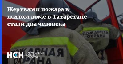 Жертвами пожара в жилом доме в Татарстане стали два человека
