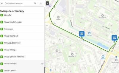 В «Яндекс.Картах» доступно расписание общественного транспорта Казани на месяц вперед