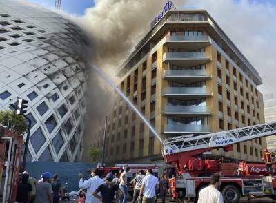 Возле порта в Бейруте снова произошел пожар