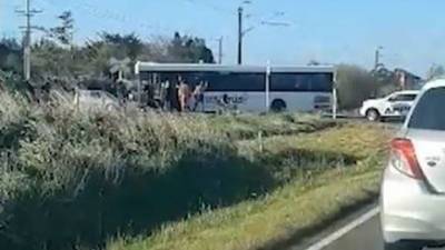 ЧП в Новой Зеландии: поезд столкнулся со школьным автобусом