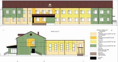 В Огоньках два года будут по чуть-чуть ремонтировать фасад школы-детского сада