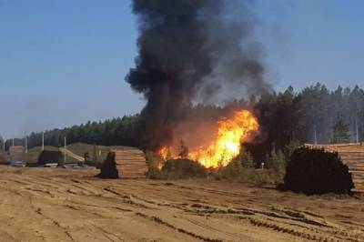 Под Иркутском произошел пожар на газопроводе