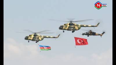 Авиация Азербайджана и Турции поднялась в небо Нахчывана. ВИДЕО