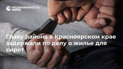 Главу района в Красноярском крае задержали по делу о жилье для сирот