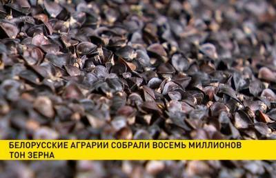 Белорусские аграрии собрали 8 миллионов тонн зерна