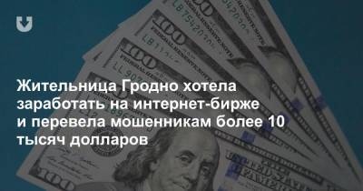Жительница Гродно хотела заработать на интернет-бирже и перевела мошенникам более 10 тысяч долларов