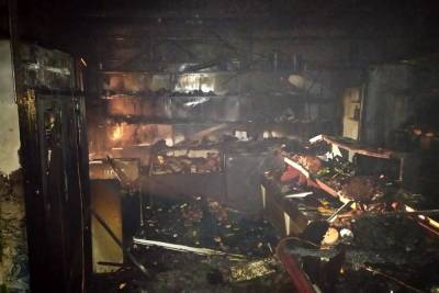 В Кардымовском районе сгорел магазин