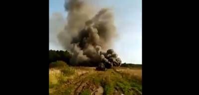 «Столб дыма!» Аварию на газопроводе в Смоленской области сняли на видео