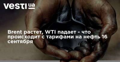 Brent растет, WTI падает - что происходит с тарифами на нефть 16 сентября