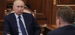 Миллер предупредил Путина о падении экспорта газа до минимума за 5 лет