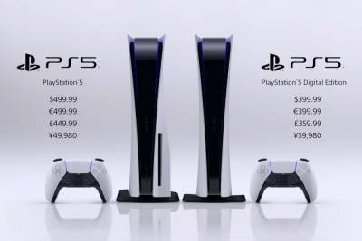 PlayStation 5 и PlayStation 5 Digital Edition поступят в продажу 19 ноября — за 499 евро и 399 евро