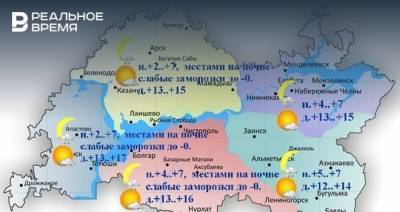 Сегодня в Татарстане воздух прогреется до +17 градусов