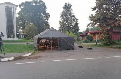 На въезде в Батуми поставили палатку для термоскрининга