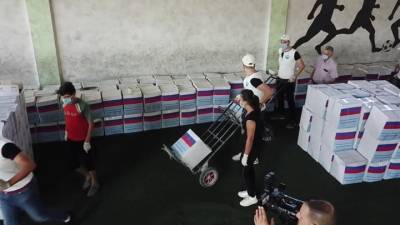 Российские волонтеры привезли гуманитарную помощь жителям Сирии