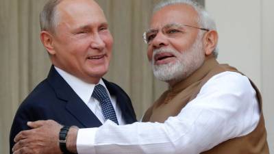Путин поздравил премьера Индии с юбилеем