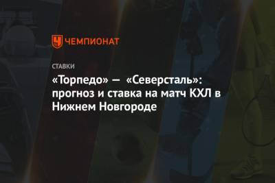 «Торпедо» — «Северсталь»: прогноз и ставка на матч КХЛ в Нижнем Новгороде