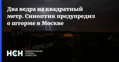 Два ведра на квадратный метр. Синоптик предупредил о шторме в Москве