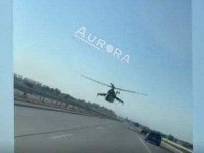 Эффектные учебные полеты армянских вертолетов