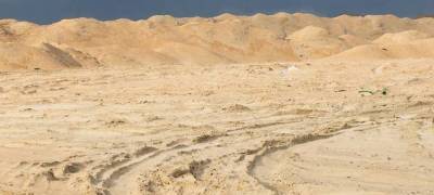 Неизвестные украли песок недалеко от городского кладбища в Карелии