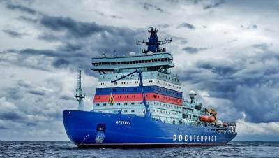 В Петербурге закончились испытания головного атомного ледокола "Арктика"