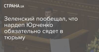 Зеленский пообещал, что нардеп Юрченко обязательно сядет в тюрьму