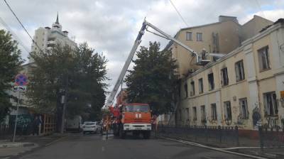 Причиной крупного пожара в историческом доме в Воронеже назвали поджог