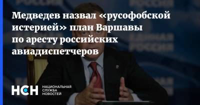 Медведев назвал «русофобской истерией» план Варшавы по аресту российских авиадиспетчеров