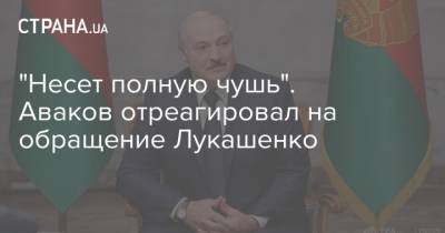 "Несет полную чушь". Аваков отреагировал на обращение Лукашенко