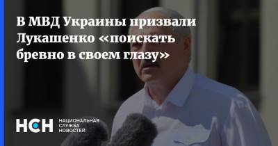 В МВД Украины призвали Лукашенко «поискать бревно в своем глазу»