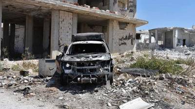 Террористы подорвали автомобиль на юге Сирии