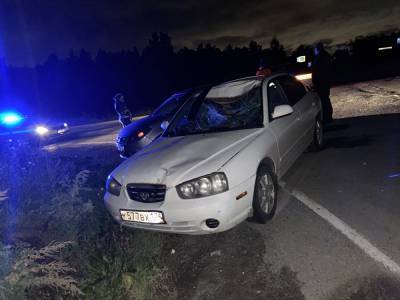 В Челябинске в автомобиль насмерть сбил пешехода, в темноте переходившего дорогу