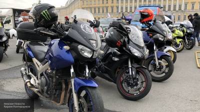 Байкер Райский почтил память погибших мотоциклистов