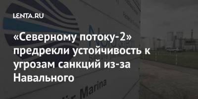 «Северному потоку-2» предрекли устойчивость к угрозам санкций из-за Навального