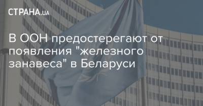 В ООН предостерегают от появления "железного занавеса" в Беларуси