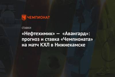 «Нефтехимик» — «Авангард»: прогноз и ставка «Чемпионата» на матч КХЛ в Нижнекамске