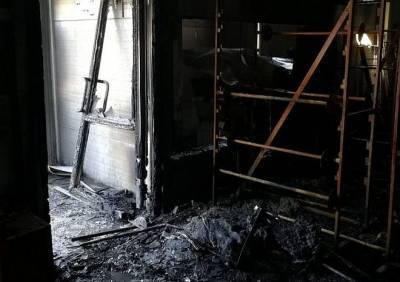 Установлена причина пожара в строительном магазине в Рыбном