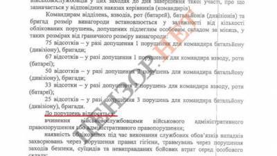 Министр обороны привязал премии военных в зоне ООС к соблюдению режима тишины. Документ
