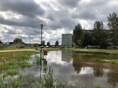 В поселковой администрации объяснили причину затопления парка в деревне Рязаново