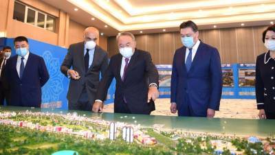 Назарбаев принял участие в презентации международного туристического хаба на побережье Каспийского моря