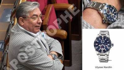 Депутат «засветил» в Раде элитные часы за 9 тысяч долларов