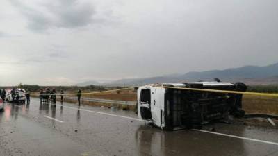 ДТП с пассажирским микроавтобусом в центральной Грузии – один человек погиб
