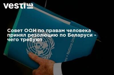 Совет ООН по правам человека принял резолюцию по Беларуси - чего требуют