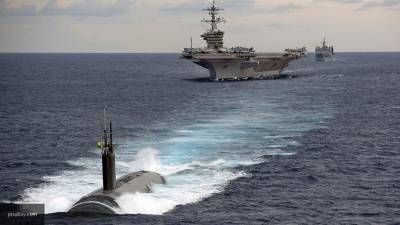 Военный флот США заблокировал в Атлантике условную атомную субмарину России