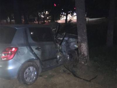 В Ужгороде Skoda Fabia с пьяными девушками влетела в дерево: 19-летняя пассажирка погибла