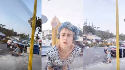 Дочь Успенской в неадекватном состоянии засняли на улицах Лос-Анджелеса
