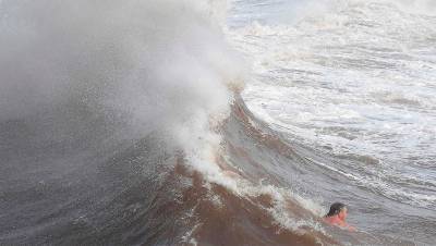 Отдыхающих призвали срочно покинуть побережье в Приморье из-за урагана