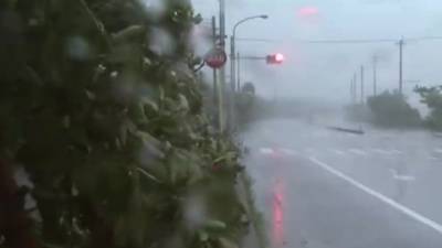 Тайфун "Майсак" ударил по Японии и направился в сторону Приморья