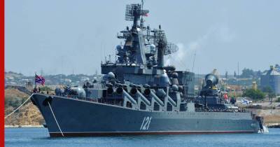 Начались первые учения флагмана Черноморского флота после ремонта