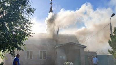 В Башкирии загорелась мечеть